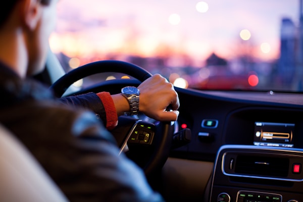 Lyft-style mobile app interface